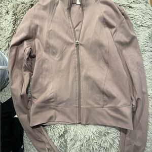 Elegant Women's Mauve Bomber Jacket